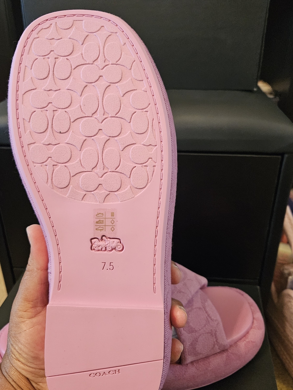 Coach Penelope Signature C Sandal Pink - Picture 8 of 13